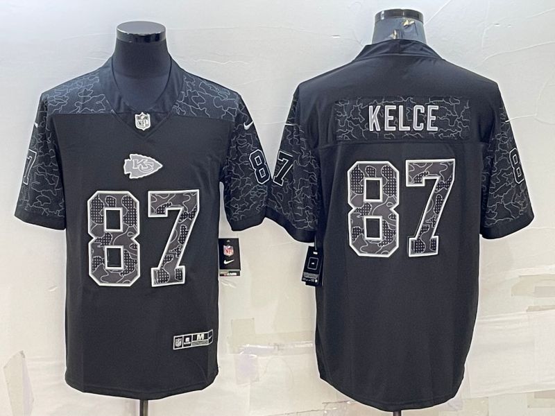 Men Kansas City Chiefs 87 Kelce Black Nike Limited NFL Jersey